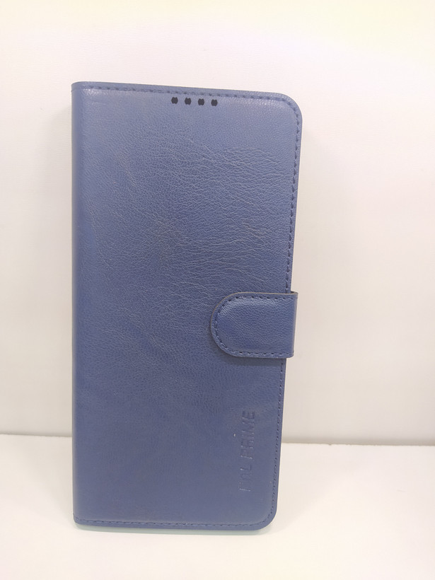 قاب گوشی کیفی چرمی مگنتی شیائومی NOTE12 سرمه ایی