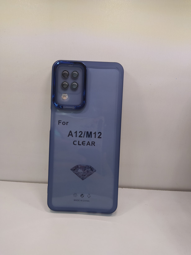 قاب گوشی Samsung A12 / M12 / F12پشت مات محافظ لنز گلس دار متال ایرون