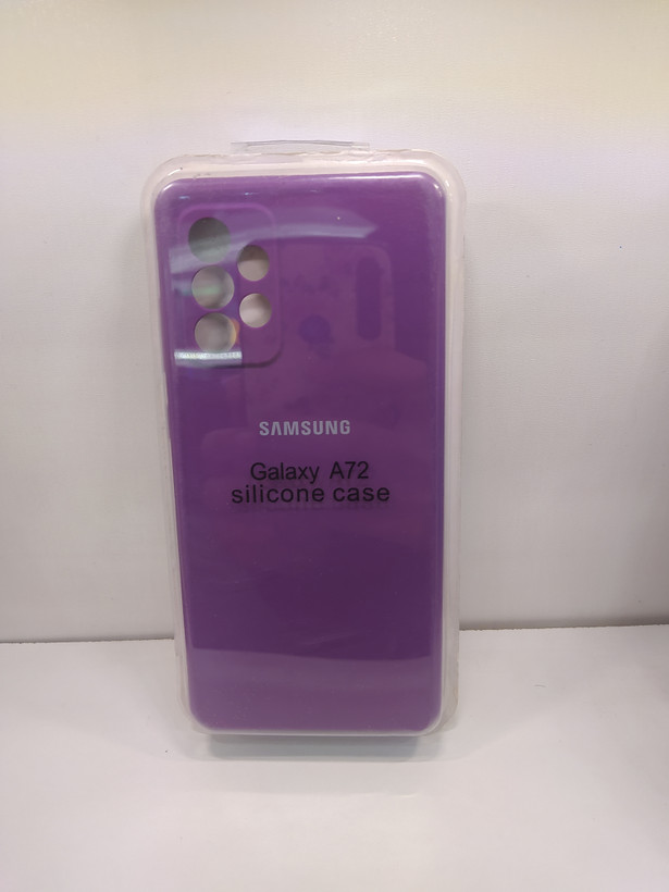 قاب سیلیکونی مناسب برای گوشی موبایل سامسونگ Samsung Galexy A72 - بنفش