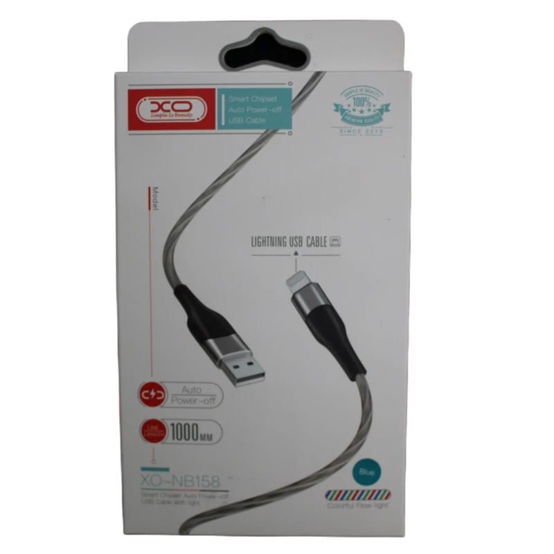کابل تبدیل USB به لایتنینگ ایکس او مدل XO-NB158 طول 1 متر