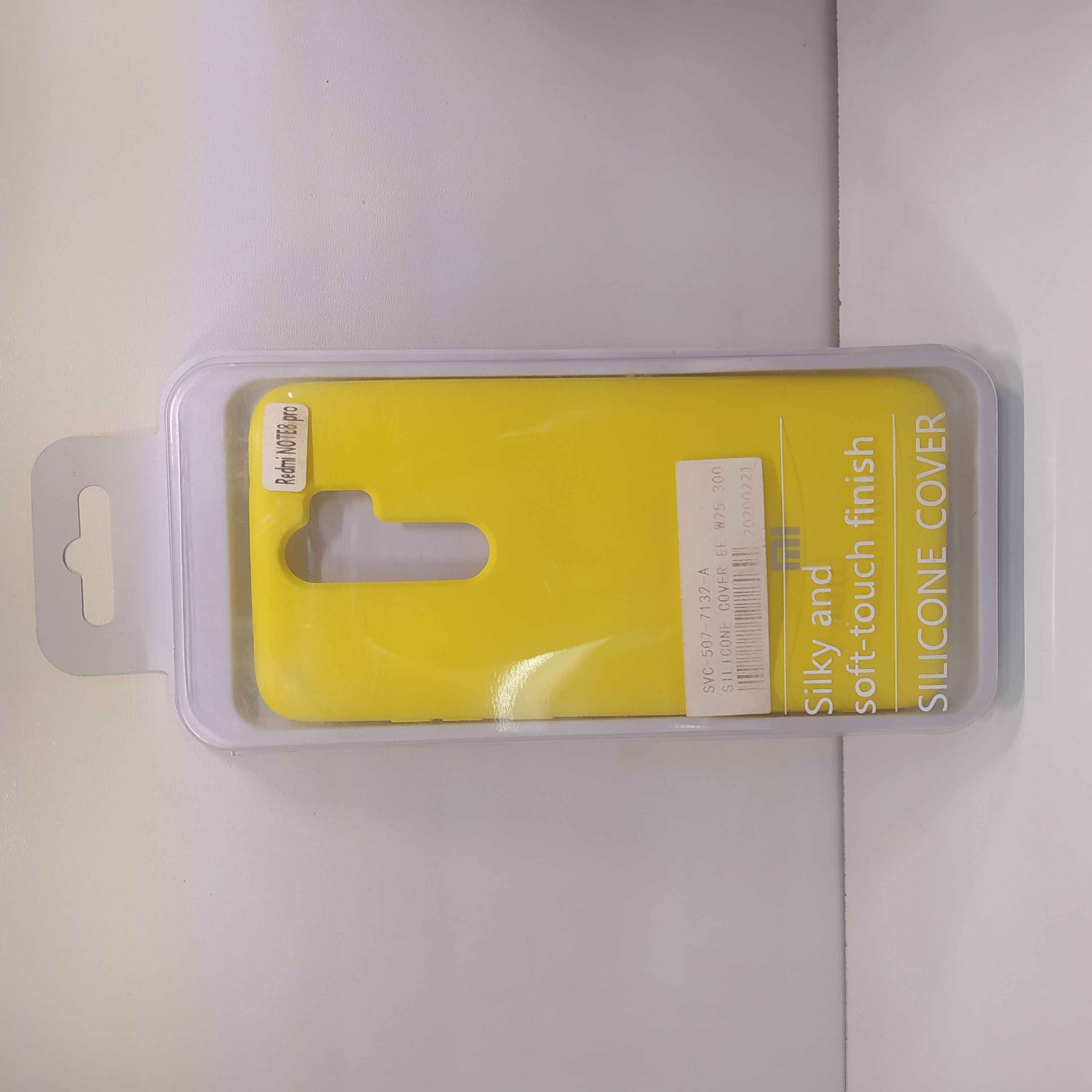 قاب سیلیکونی اورجینال پاکنی گوشی Redmi Note 8 pro رنگ زرد
