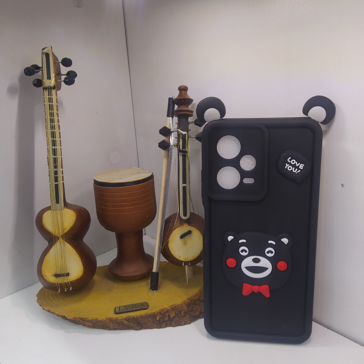 قاب گوشی Redmi Note 12 Pro 5G شیائومی سیلیکونی Solid Case عروسکی برجسته طرح تدی