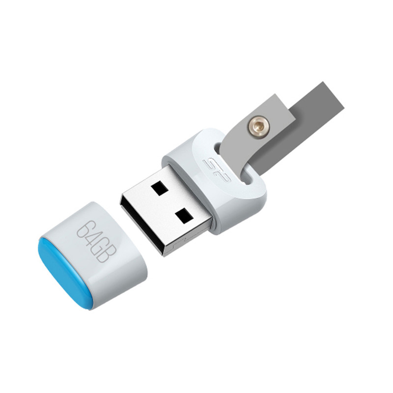 فلش مموری سیلیکون پاور مدل Touch T06 ظرفیت 16 گیگابایت، رابط USB2.0، مقاوم در برابر آب، گردوغبار و شوک، ابعاد کوچک و وزن 3.6 گرم، سازگار با ویندوز، مک و لینوکس